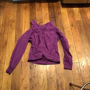 Purple Oakley rain jacket